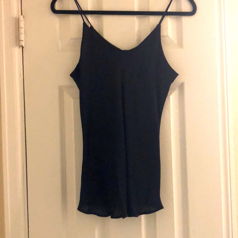 Giorgio Armani Navy Silk Top